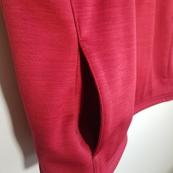 Running Room Fit Wear Thermal Vest Large Red Full Zip Reflective logos Pockets - Picture 8 of 15